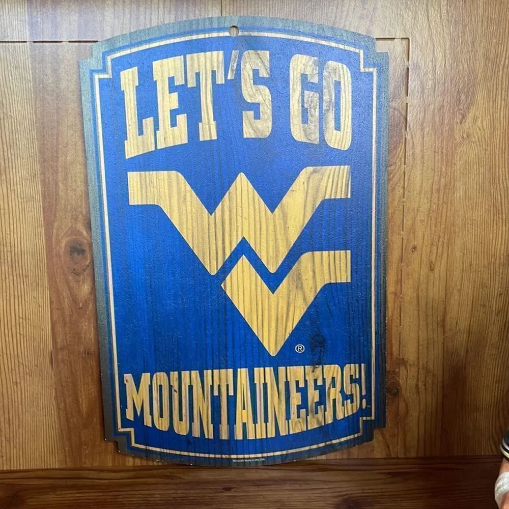 West Virginia Mountaineers Collectible‎ Items, Figurine Tree Sign and Clock
